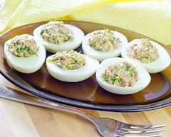 Recette œufs durs farcis thon-mayo