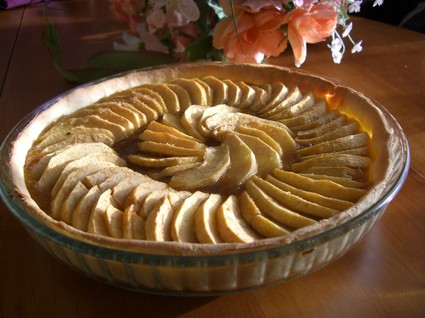 Recette de tarte aux pommes et confiture de poires