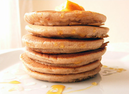 Recette de pancakes épais à l'orange et à la châtaigne