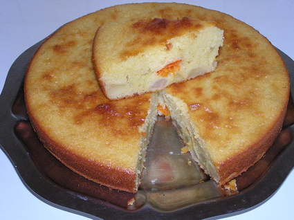 Recette de gâteau poire et abricot