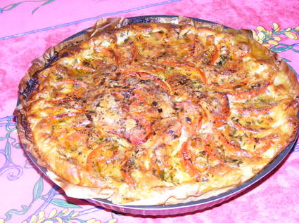 Recette de tarte feuilletée tomate et mozzarella
