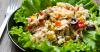 Recette de salade de riz niçoise aux petits pois et poivron rouge