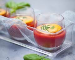 Recette petits flans de courgette à la tomate et basilic