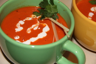 Recette de soupe de tomates à la thaïe