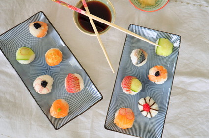Recette de temari sushis