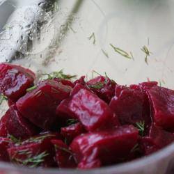 Recette salade de betteraves à l'aneth – toutes les recettes allrecipes