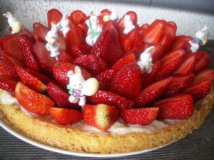 Recette de tarte aux fraises sur sablé breton