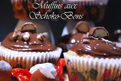 Recette de muffins aux bonbons schoko-bons