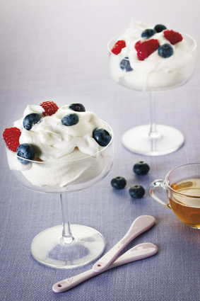 Recette de pavlova latte myrtille – vanille  bergamote
