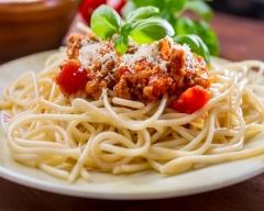 Recette spaghettis à la sauce bolognaise fait maison