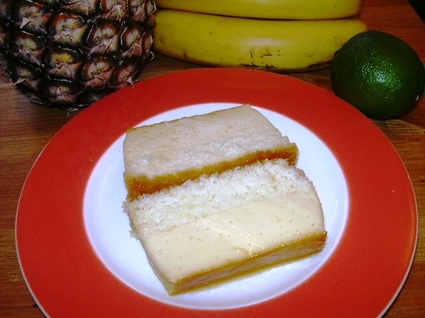 Gâteau à la noix de coco et caramel