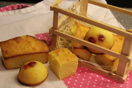 Recette de petits cakes au citron et cerises confites
