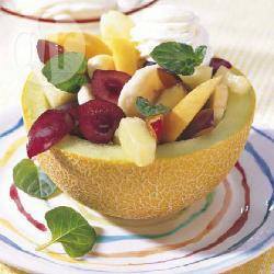 Recette melons garnis de fruits et de menthe – toutes les recettes ...