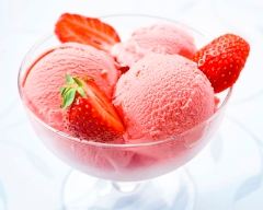 Recette glace à la fraise facile