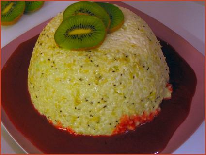 Recette de gâteau de riz au kiwi