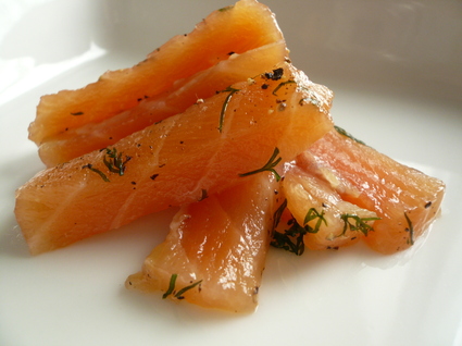 Recette de saumon gravlax