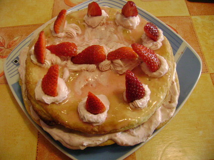 Recette feuilleté à la fraise (gâteau)