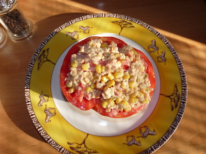 Recette de salade de blé en tomate