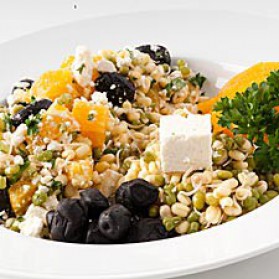 Salade mungo, feta et olive pour 4 personnes