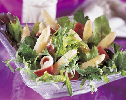 Recette de salade gourmande magret et asperges