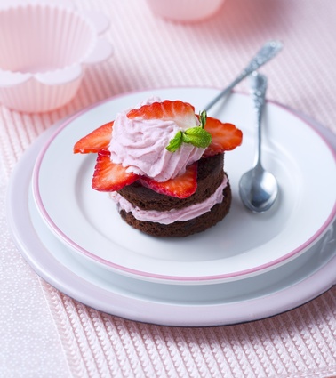 Recette de tartelettes aux chocolat-fraises fraîches et sa chantilly ...