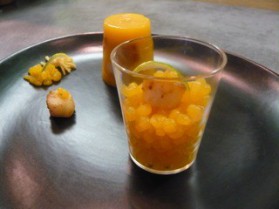 Perles de mangue et pétoncles au gingembre pour 4 personnes ...