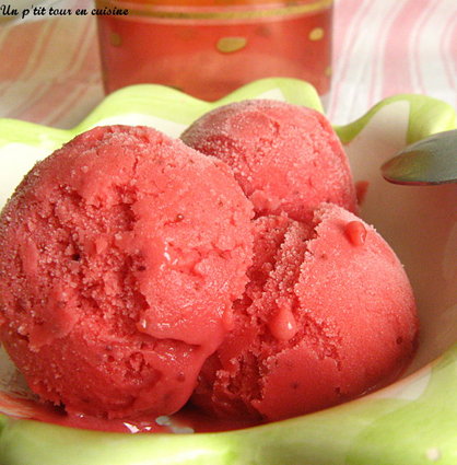 Recette de glace à la fraise avec sorbetière