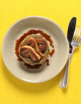 Artichauts sautés au foie gras poêlé pour 4 personnes