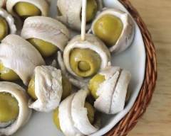 Recette olives apéritives aux anchois