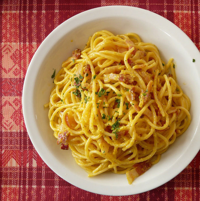 La recette originale des spaghetti à la carbonara