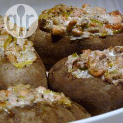 Recette pommes de terre farcies au saumon et au poireau – toutes ...
