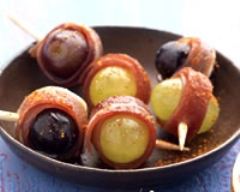 Recette bouchée de raisins au jambon cru et au piment d'espelette