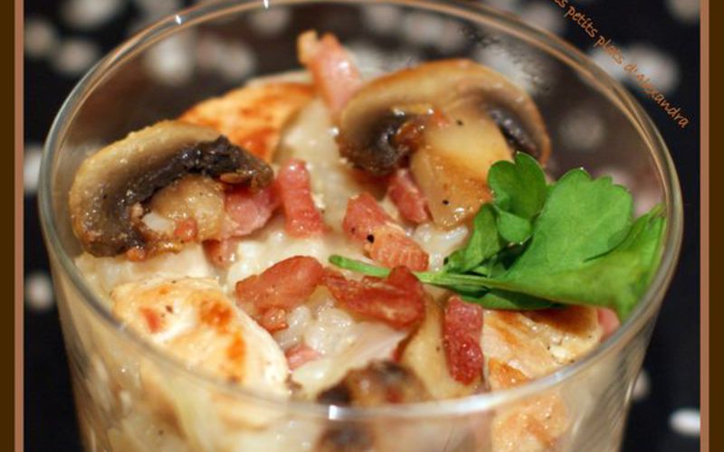 Recette risotto aux lardons et champignons > cuisine étudiant