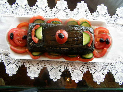 Recette de cake aux aubergines (cuisson vapeur)