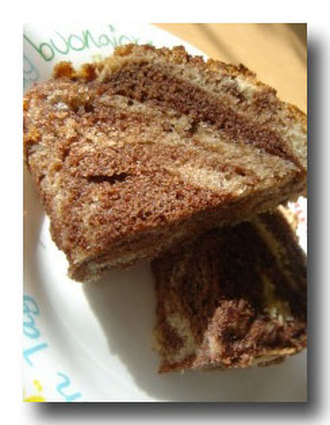 Recette de cake marbré citron-chocolat