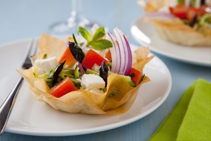 Recette de tartelette façon salade grecque facile et rapide