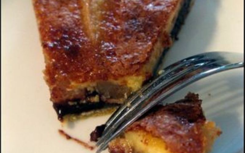 Recette tarte poire-chocolat économique et simple > cuisine étudiant
