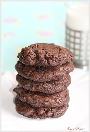 Recette de cookies double chocolat