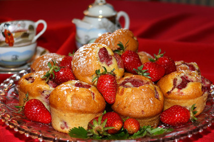Recette de muffins aux fraises et arôme vanille