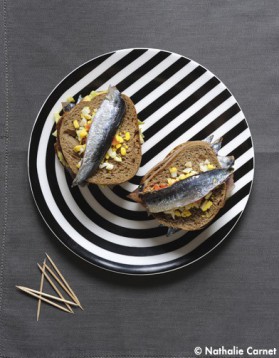 Club-sandwich de sardines pour 2 personnes