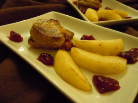 Foie gras et pommes aux pain d'épices pour 6 personnes