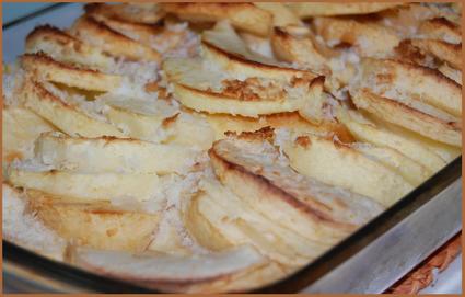 Recette de pommes au four, noix de coco et palets bretons