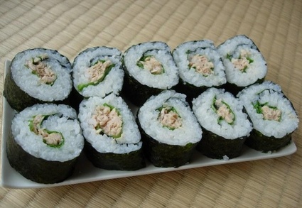 Recette de maki sushi au thon (tekkamaki)