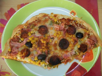 Recette pizza chorizo (pizza)