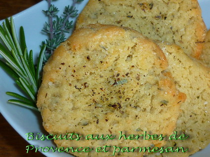 Recette de biscuits aux herbes de provence et parmesan