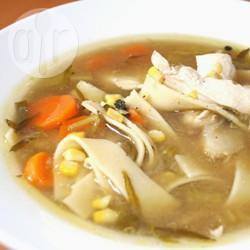 Recette soupe au poulet avec des nouilles faites maison – toutes ...