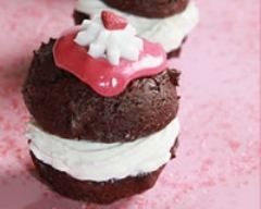Recette whoopie pies chocolat fraise chantilly