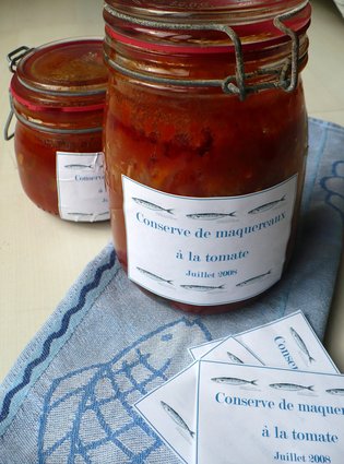 Recette de conserves de maquereaux à la tomate