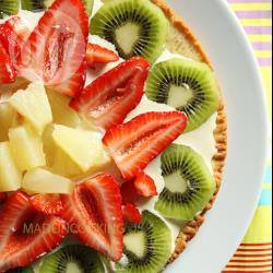 Recette tarte fine à l'ananas, au kiwi et aux fraises – toutes les ...