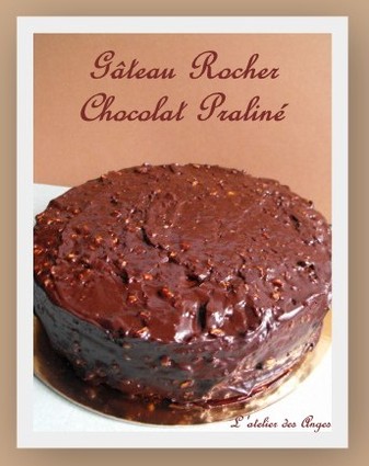 Recette de gâteau rocher chocolat  praliné
